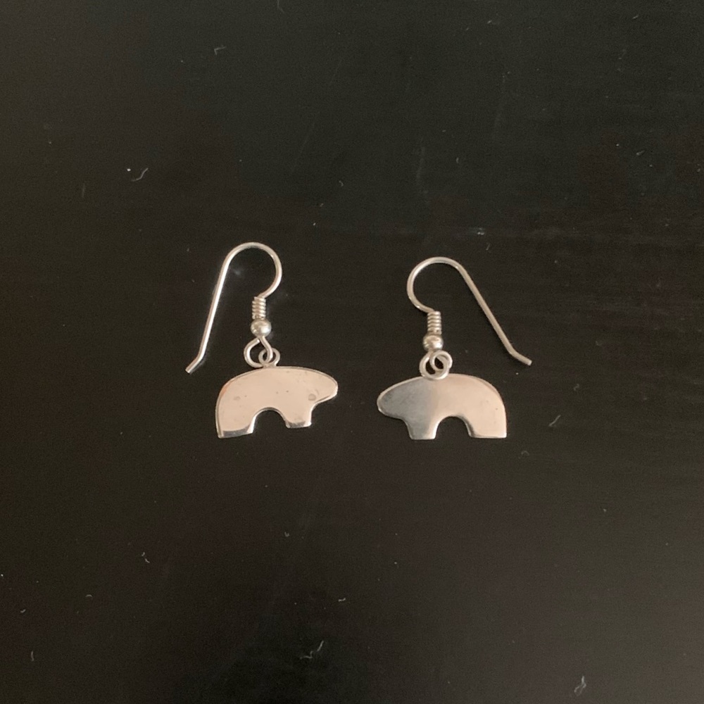 Authentic Golden Bear©️ silver earrings.